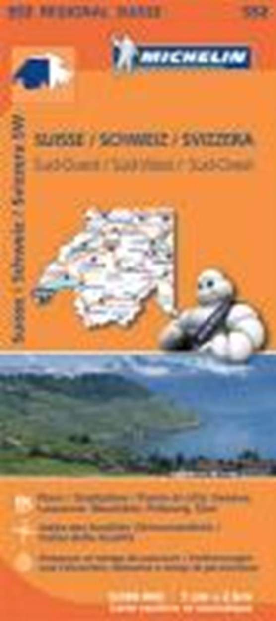 Suisse Sud-Ouest - Michelin Regional Map 552
