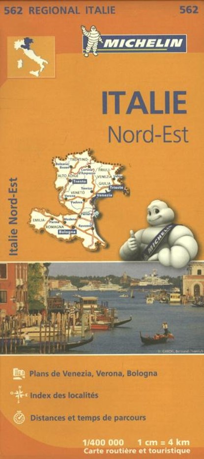 Michelin Wegenkaart 562 Italië Noordoost, niet bekend - Paperback - 9782067183957