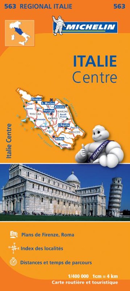 Michelin Wegenkaart 563 Italië Midden, niet bekend - Paperback - 9782067183995