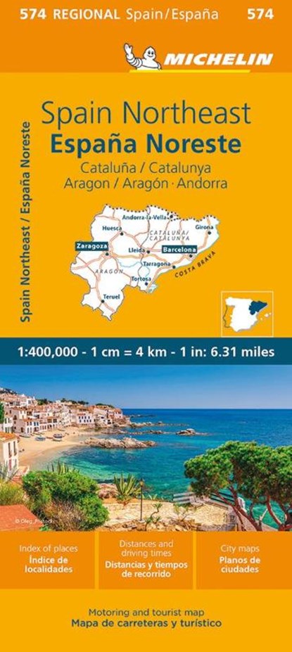 Aragon Cataluna - Michelin Regional Map 574, Michelin - Gebonden - 9782067184251