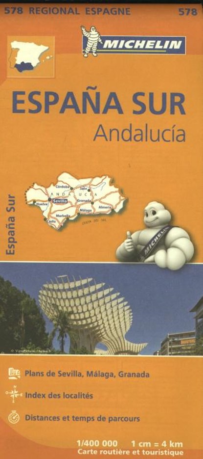 Michelin Wegenkaart 578 Spanje Zuid - Andalucía, Michelin - Paperback - 9782067184428