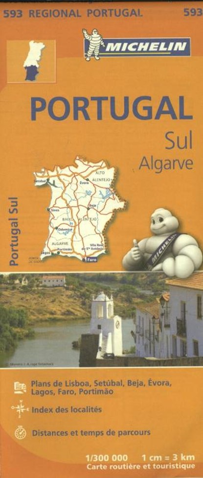 Michelin Wegenkaart 593 Portugal Zuid - Algarve, niet bekend - Paperback - 9782067184763