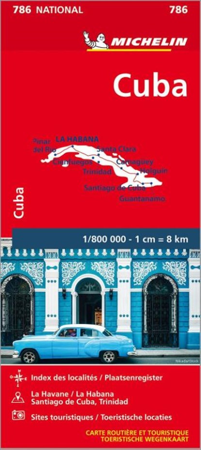 Cuba - Michelin National Map 786, Michelin - Gebonden - 9782067185531