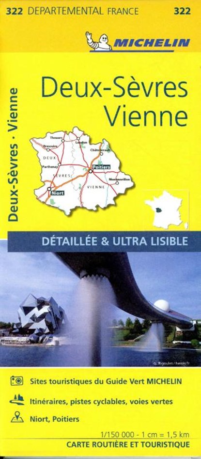 Deux-Sevres, Vienne - Michelin Local Map 322, Michelin - Gebonden - 9782067202245
