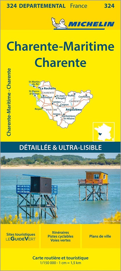 Charente  Charente-Maritime - Michelin Local Map 324, Michelin - Gebonden - 9782067202269