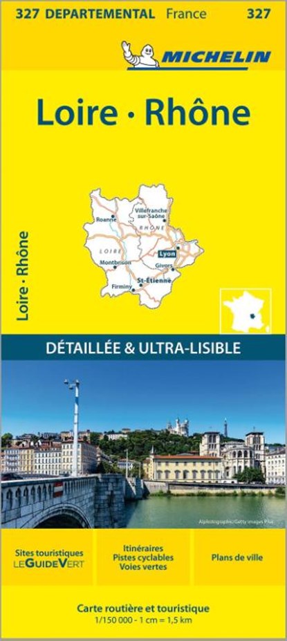 Loire, Rhone - Michelin Local Map 327, Michelin - Gebonden - 9782067202290
