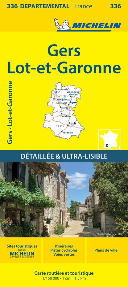 Gers  Lot-et-Garonne - Michelin Local Map 336, Michelin - Gebonden - 9782067202382