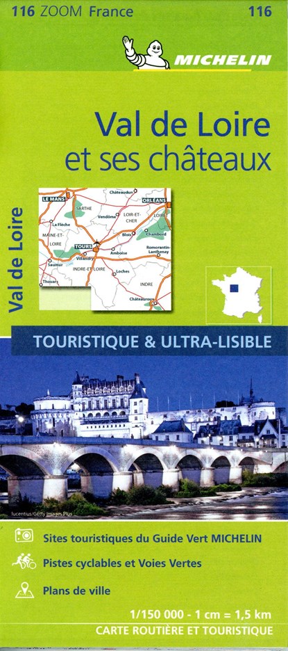 Chateaux of the Loire - Zoom Map 116, Michelin - Overig - 9782067209848