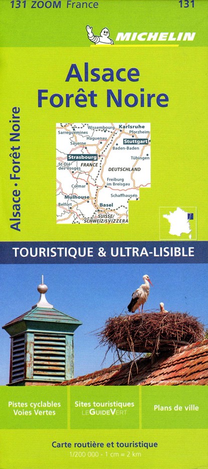 Black Forest, Alsace, Rhine Valley - Zoom Map 131, Michelin - Gebonden - 9782067209879