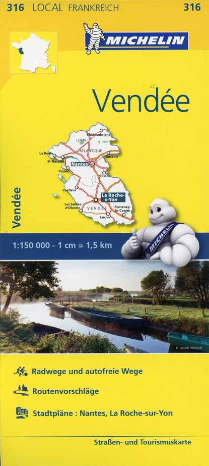 Michelin Localkarte Vendee 1 : 150 000, Michelin - Paperback - 9782067210219