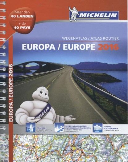 Atlas Michelin Europa, niet bekend - Paperback - 9782067211735