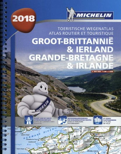 Atlas Michelin Groot Brittannie & Ierland 2018, niet bekend - Paperback - 9782067217515