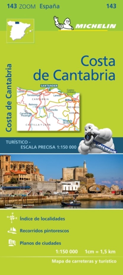 Costa de Cantabria - Zoom Map 143, Michelin - Gebonden - 9782067218055