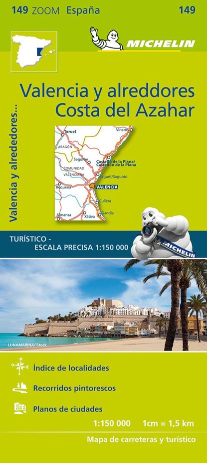 Valencia C.D. Azahar - Zoom Map 149, Michelin - Gebonden - 9782067218253