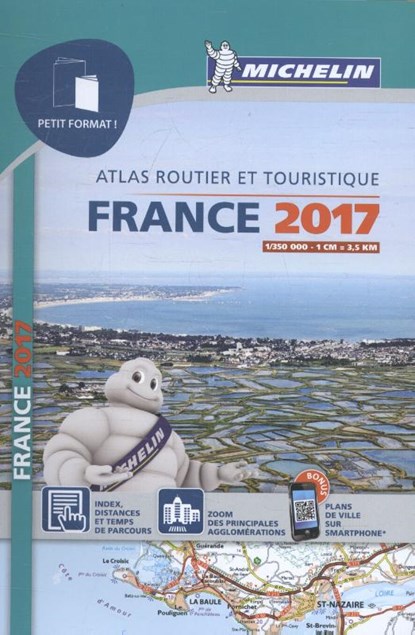 Atlas MIchelin (klein formaat) Frankrijk 2017
