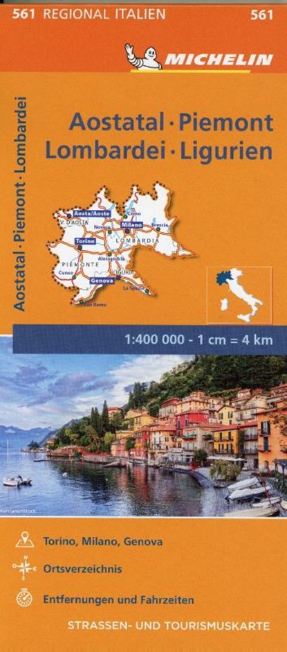 Michelin Aostatal, Piemont, Lombardei und Ligurien, niet bekend - Gebonden - 9782067228450