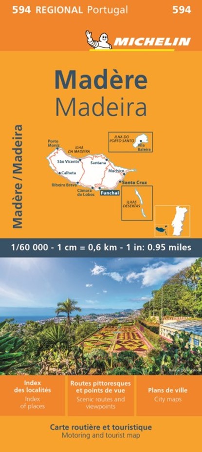 Michelin Wegenkaart 594 Madeira, niet bekend - Overig - 9782067242630