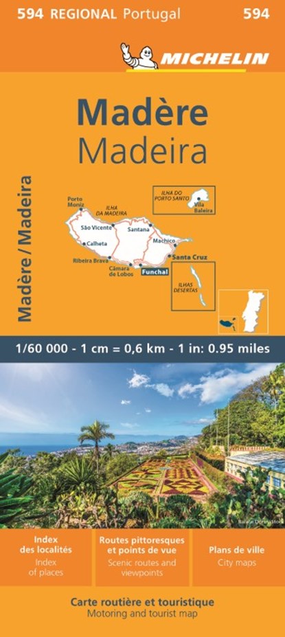 Michelin Wegenkaart 594 Madeira, niet bekend - Gebonden - 9782067242630