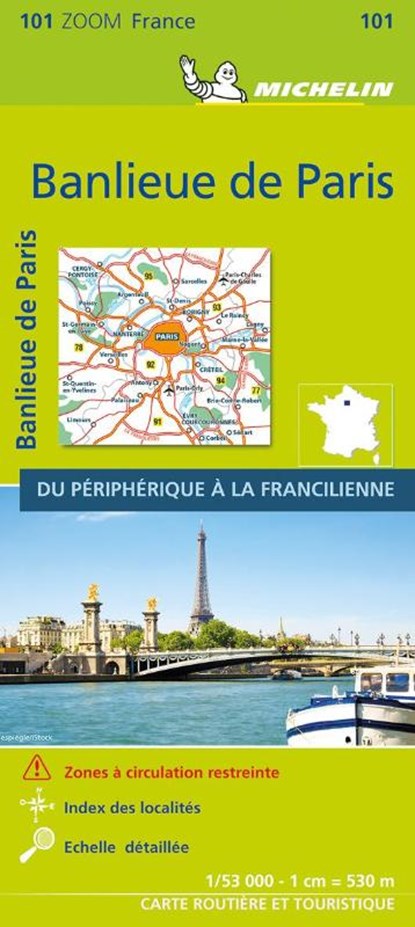 BANLIEUE DE PARIS 2021 (Outskirts of Paris) - Michelin Zoom Map 101, niet bekend - Gebonden - 9782067249868