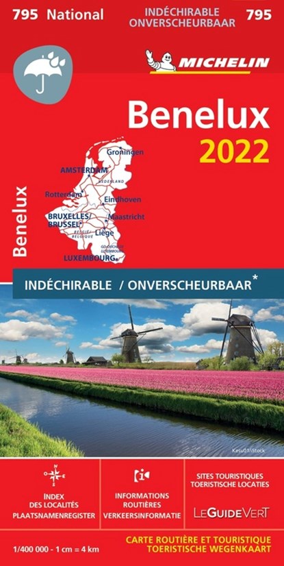 Michelin 795 Benelux Scheurvast 2022, niet bekend - Losbladig - 9782067255029