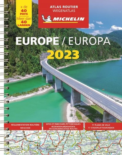 Michelin Wegenatlas Europa 2023, niet bekend - Overig - 9782067258273