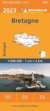 Michelin Wegenkaart 512 Bretagne 2023 -  - 9782067258402