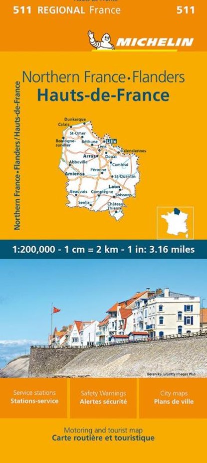 Nord-Pas-de-Calais, Picardy - Michelin Regional Map 511, Michelin - Gebonden - 9782067258631
