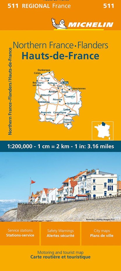 Nord-Pas-de-Calais, Picardy - Michelin Regional Map 511, Michelin - Overig - 9782067258631