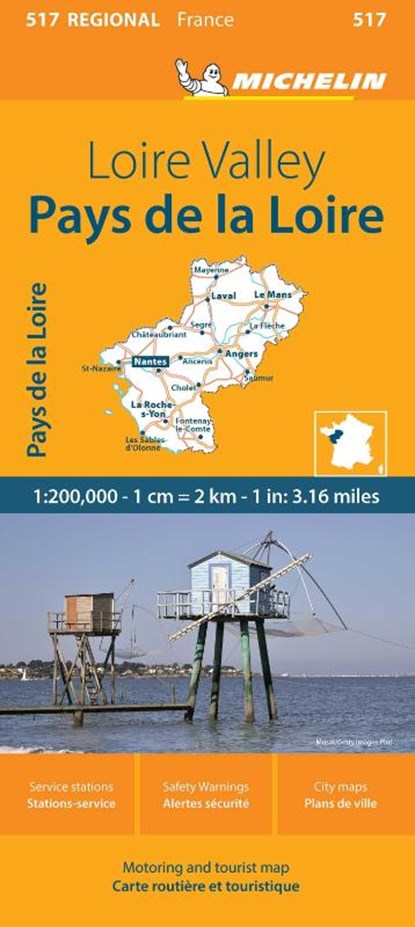 Pays de la Loire - Michelin Regional Map 517, Michelin - Gebonden - 9782067258709