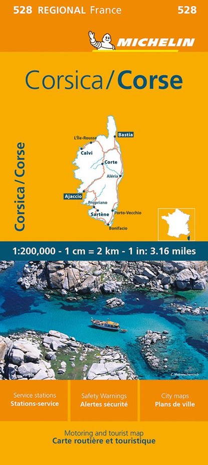 Michelin Corsica Map 528, Michelin - Overig - 9782067258839