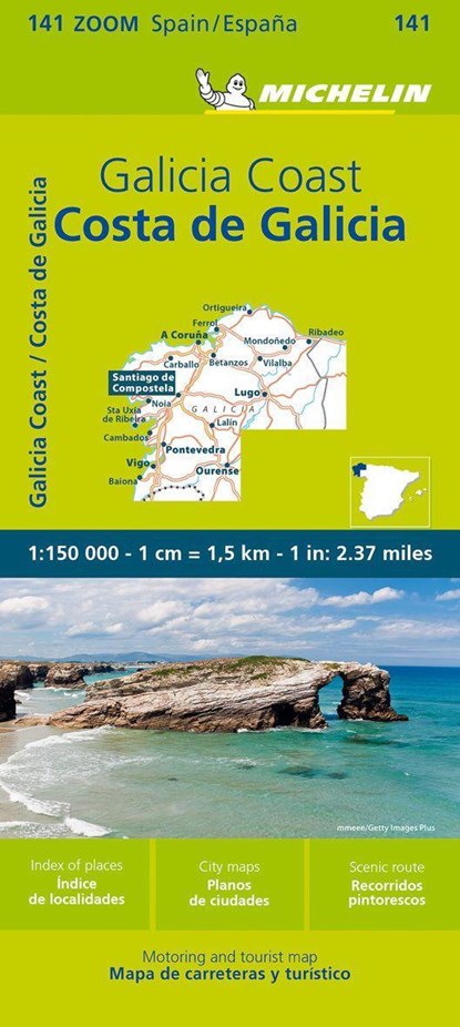 Costa de Galicia - Zoom Map 141, Michelin - Gebonden - 9782067258853