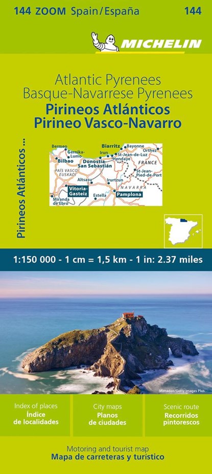 Basque Coast - Pyrenees West - Zoom Map 144, Michelin - Overig - 9782067258877