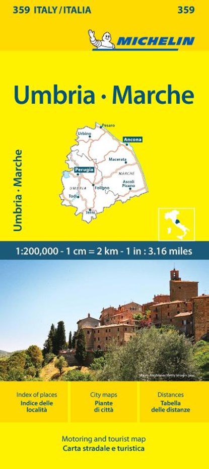 Marche & Umbria - Michelin Local Map 359, Michelin - Gebonden - 9782067258969