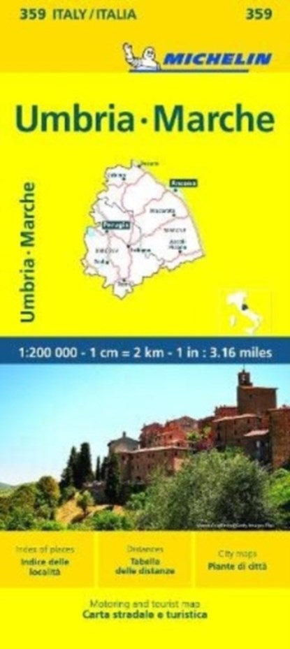 Marche & Umbria - Michelin Local Map 359, Michelin - Gebonden - 9782067258969