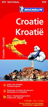 Michelin Wegenkaart 757 Kroatië -  - 9782067259126