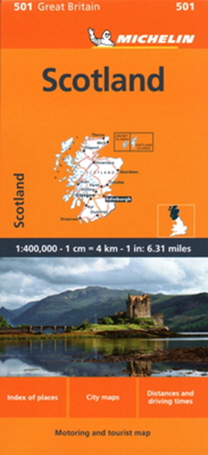 Scotland - Michelin Regional Map 501, Michelin - Gebonden - 9782067259515