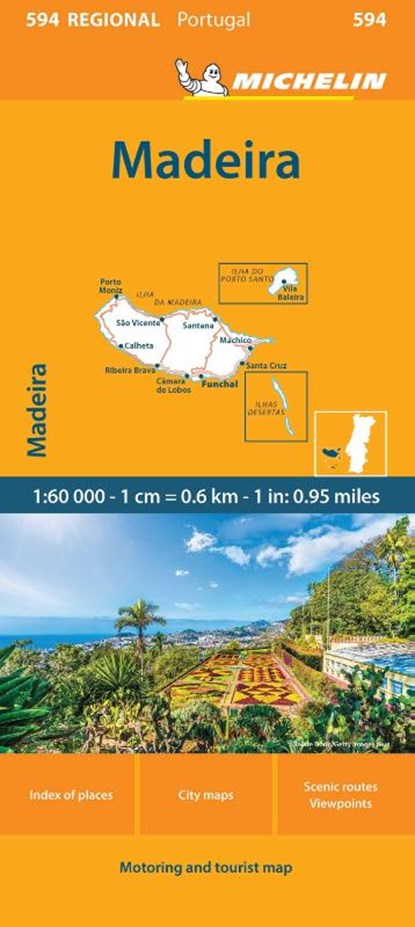 Madeira - Michelin Regional Map 594, Michelin - Gebonden - 9782067259522