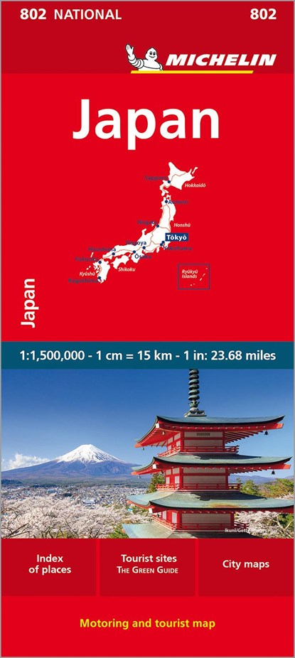 Japan - National Map 802, Michelin - Gebonden - 9782067259683