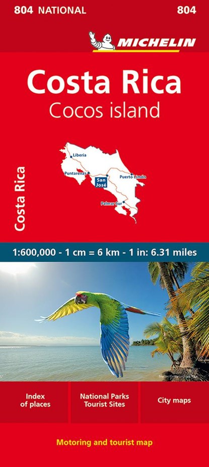 Costa Rica - National Map 804, Michelin - Overig - 9782067259690
