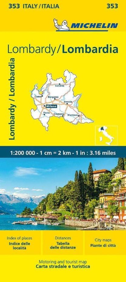 Lombardia - Michelin Local Map 353, Michelin - Gebonden - 9782067259805