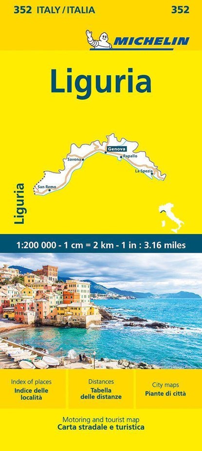 Liguria - Michelin Local Map 352, Michelin - Overig - 9782067259843