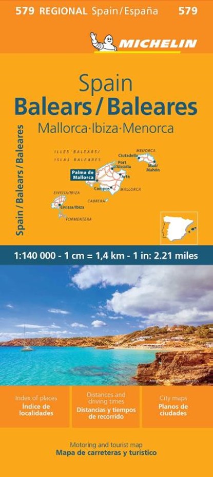 Balears - Michelin Regional Map 579, Michelin - Gebonden - 9782067259881