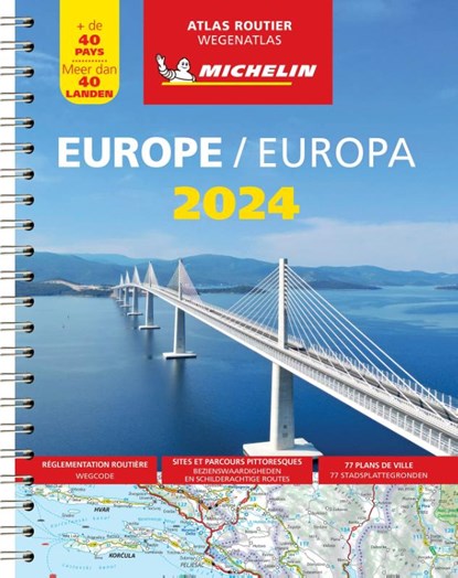 Michelin Wegenatlas Europa 2024, niet bekend - Gebonden - 9782067262867