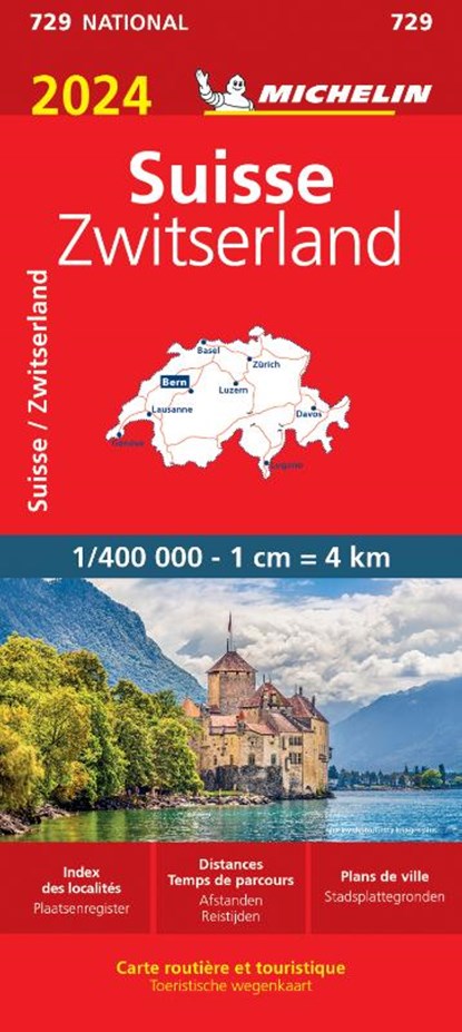 Michelin Wegenkaart 729 Zwitserland 2024, niet bekend - Gebonden - 9782067262904