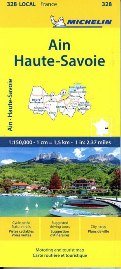 Ain Haute-Savoie - Michelin Local Map 328, Michelin - Gebonden - 9782067262942
