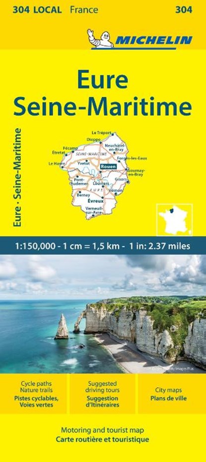 Eure Seine-Maritime - Michelin Local Map 304, Michelin - Gebonden - 9782067262959