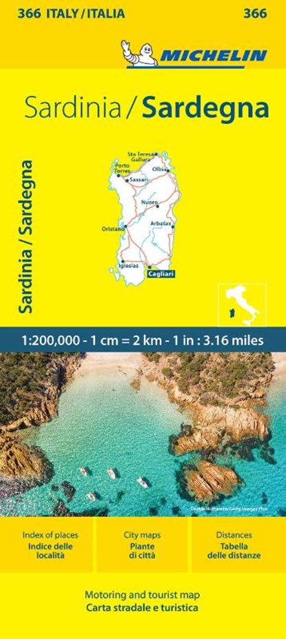 Sardinia - Michelin Local Map 366, Michelin - Gebonden - 9782067263093