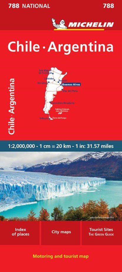 Chile Argentina - Michelin National Map 788, Michelin - Gebonden - 9782067263963