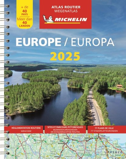 Michelin Atlas Europa 2025, niet bekend - Gebonden - 9782067265189