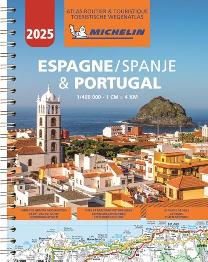 Michelin Atlas Spanje, Portugal 2025, niet bekend - Gebonden - 9782067265196